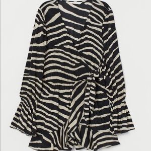 H&M Zebra Print Romper